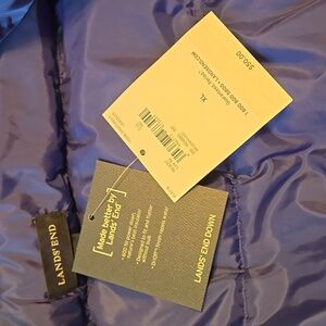 Lands End down vest new